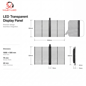 Pantalla LED Transparente para Interiores AIT3.9-3.9-1000cd P3.9, Pantalla LED de Alta Transparencia para Escaparates de Centros Comerciales - Product Image 6
