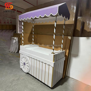 Carrito de dulces de postre de boda suave con ruedas, fiestas de boda, celebraciones, actividades, decoraciones de carrito de dulces de fiesta - Product Image 5