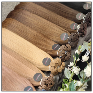 Extensions de cheveux humains professionnelles Genius Weft, douces et lisses, cheveux Remy, fabrication OEM disponible depuis le Vietnam - Product Image 1