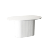 Table à manger en ardoise nordique, mobilier de maison, table à manger multifonctionnelle blanche créative, ensemble de chaises, mobilier de salle à manger ovale tendance