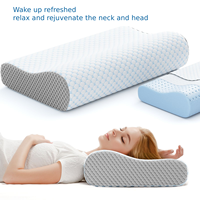 Oreiller ergonomique en mousse à mémoire de forme personnalisable pour un sommeil profond, soulagement des douleurs cervicales, housse amovible écologique, lavable en machine