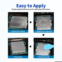 Pâte thermique grise à base de silicone à haute conductivité thermique pour le refroidissement des CPU/GPU et le travail du bois à haute température