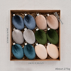 Coloridos Huevos de Pascua Colgantes y Adornos de Conejitos para Decoración de Interiores - Product Image 6