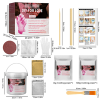 Cadeaux pour sa maman Kit de moulage à la main pour femmes DIY Kit de moulage à la main en plâtre Cadeaux d'anniversaire pour couples Cadeaux