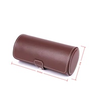 Boîte à montres en cuir PU de gros, 3 cylindres, haut de gamme, pour bijoux, montres, emballage de présentation