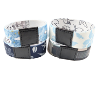 Bracelets promotionnels personnalisés en polyester tissé élastique, lanières de poignet utilitaires à thème anime, sangles de poignet créatives avec logo personnalisé OEM ODM