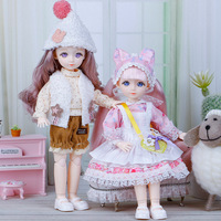 Poupée BJD de 30 cm, 22 articulations mobiles, maquillage 1/6, poupées à grands yeux 3D avec vêtements tendance pour filles, jouet DIY
