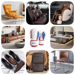 Cuero Sintético de PVC Personalizado con Agujeros y Patrón en Relieve 3D, Material de <span class=keywords><strong>Tela</strong></span> de Cuero Sintético para Sofás y Asientos de Automóviles - Product Image 5