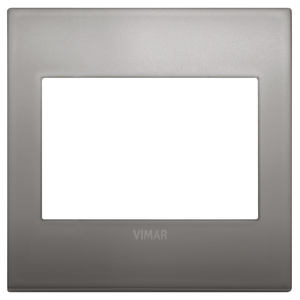 Vimar <b>Wall</b> Switch <b>Plate</b> 9.7x9.65cm Black Nickel Finish - Product Image 1