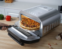 Four à pizza italien électrique/électronique en brique, four à pizza commercial en pierre