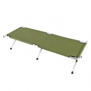 Chaise Lounge Outdoor Portable Folding Camping Bed Cot With Storage Oversized Sturdy Big Strong to <b>Holds</b> up 375 Lbs - Product Image 3