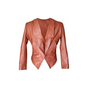 Wholesale Sheepskin Leather <b>Jacket</b> Ecru/Top Quality Genuine Leather Biker <b>Jacket</b> off White/2023 <b>Women</b> <b>Beige</b> Leather Biker <b>Jacket</b> - Product Image 2