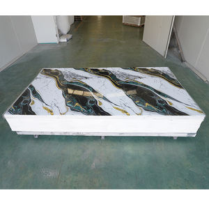 Профессиональное производство: Декоративный ПВХ-лист с УФ-покрытием под мрамор, 1.22*2.4 м, 2.8 мм, для внутренней отделки, глянцевый, экологичный, водонепроницаемый, с возможностью резки - Product Image 3