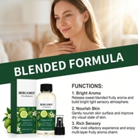 Huile Essentielle d'Aromathérapie à la Bergamote avec un Parfum Frais et Naturel de Bergamote, Texture Lisse, Polyvalente pour les Mélanges d'Aromathérapie et M