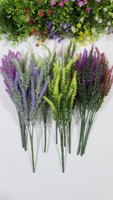 Fleurs artificielles, lavande artificielle, plantes en plastique pour la décoration de la maison, mariage, cuisine, jardin, patio, véranda, fenêtre, bureau