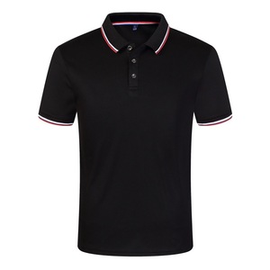 Chemise de golf pour homme en coton de haute qualité, col classique personnalisé, manches courtes, ample, respirante, avec broderie publicitaire - Product Image 4