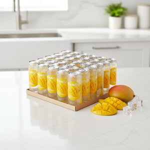 Agua <span class=keywords><strong>con</strong></span> Gas Sabor Mango de Marca Blanca 350ml Sin Energía Sin <span class=keywords><strong>Alcohol</strong></span> Baja en Calorías Bebida Refrescante - Product Image 1