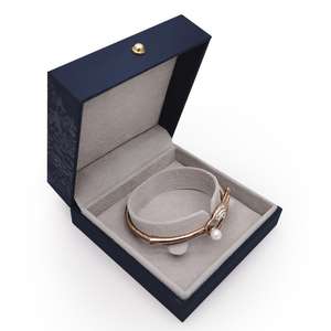 Collier personnalisé couleur café, boucles d'oreilles, bague, emballage de bijoux, boîte cadeau avec Logo, emballage de bijoux, toucher agréable, papier en similicuir - Product Image 6