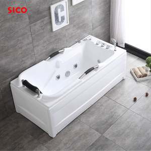 Baignoire de massage d'angle Jacuzzier baignoire à remous à bas prix en vente en gros Design de luxe simple pour la maison ou l'hôtel - Product Image 2