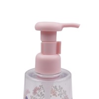 Flacon de lotion en plastique cylindrique vide de 300 ml avec pompe à lotion pour impression UV personnalisée, usage cosmétique