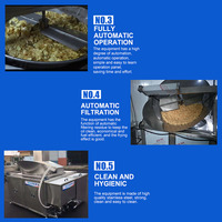 Friteuse industrielle entièrement automatique pour frites de pommes de terre avec fonction de décharge et de mélange automatique