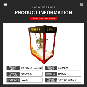 Máquina de Palomitas de Maíz Comercial a Gas HN QDMECH, Automática, Antiadherente, de Alta Eficiencia, para <span class=keywords><strong>Cines</strong></span>, Restaurantes y Tiendas - Product Image 6
