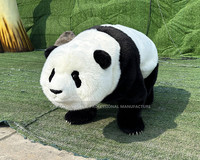 Robot Panda Animatronique de Simulation, Modèle de Panda en Peluche Électrique Marchant pour Parc d'Attractions et Centre Commercial