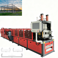 Machine de charpente légère en acier CU à commande informatique pour villas préfabriquées modulaires en Australie, avec réglage automatique de la largeur (70-300 mm) et de la hauteur (40-80 mm)