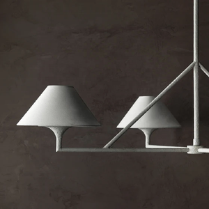 Hiện đại sang trọng biệt thự phòng khách Đèn chùm thanh lịch hình học đơn giản hình ảnh thoải mái đèn đẹp với thạch cao trắng - Product Image 4