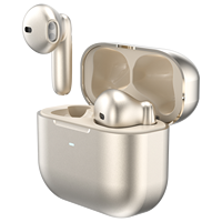 Earbud Nirkabel Semi Ear Hybrid TWS ANC ENC Peredam Kebisingan Aktif dengan 6 Mikrofon, Headset Kontrol Sentuh