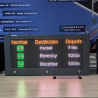 Panneau d'affichage LED SMD extérieur pour gare de métro, arrêt de bus, 940x450mm, guide des passagers, indication de la voie, affichage économe en énergie