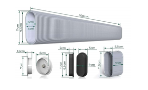 Conducto Organizador de Cables <span class=keywords><strong>Ovalado</strong></span> Gris PULIT de 1/2\"-4\" para Uso en Construcción y Estética - Product Image 4