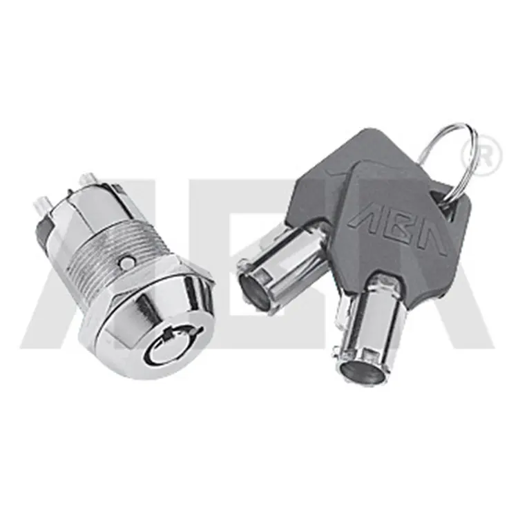 High security drawer showcase zinc alloy electronic micro switch tubular key cam lock