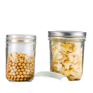 Stoples Kaca Pabrik Cina dengan Tutup - 150ml, 250ml, 300ml, 750ml, 1000ml, 1500ml Stoples Kaca dengan Tutup Logam Emas - Product Image 4