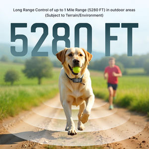 Wiederauf ladbare wasserdichte 1 Mile/5280 Ft Hunde trainings halsband Remote Bark Control Shock Tone Blinkende Leuchtfeuer Sicher für Hunde - Product Image 5