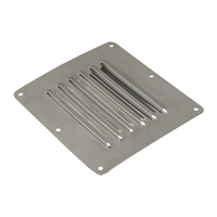 Grille de ventilation rectangulaire argentée-Convient aux bateaux, yachts et camping-cars-Taille 127x115mm