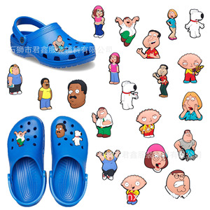 Nuevos dijes para zapatos de Family Guy, superventas, al por mayor, accesorios de decoración para zapatos de anime americano, dijes lindos de <span class=keywords><strong>manga</strong></span> para zuecos - Product Image 2