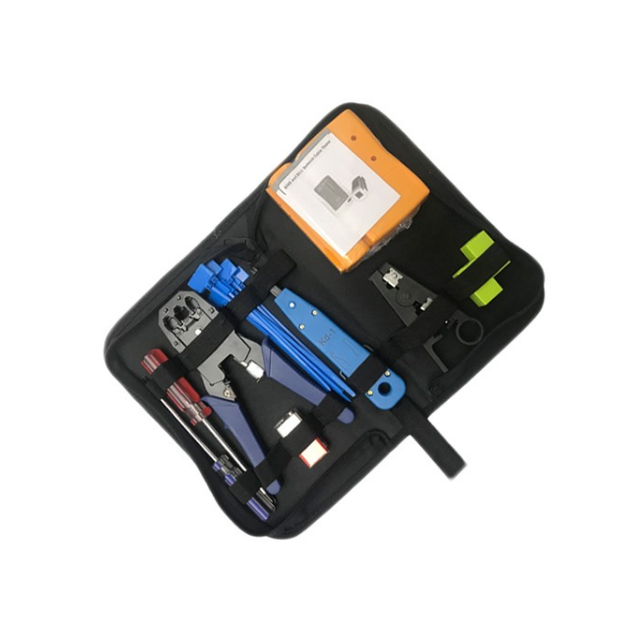 Kico Network Tool Kit with Crimping Tool for Cuts Strips Crimps LAN Cable Telecommunications Product Replenishment