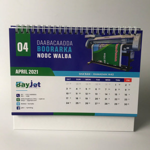 Mới tùy chỉnh cơ sở màu trắng tông Glossy lịch 2024 Advent đĩa văn phòng Bảng lịch in ấn - Product Image 4