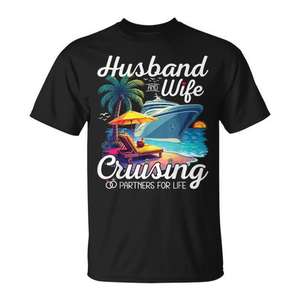 Camiseta para marido y mujer, Cruising Partners For Life - Product Image 1