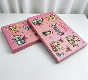 Calendrier de l'Avent de Noël, boîte à surprises vide, calendrier de compte à rebours, boîte cadeau <span class=keywords><strong>surprise</strong></span> avec 24 compartiments numérotés - Product Image 4