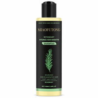 Sampo Keratin Terhidrolisis Rosemary Organik 2-in-1 Krim Herbal Anti-Ketombe Pencegah Rambut Rontok Perawatan Rambut Dewasa Unisex