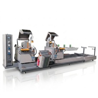 Scie de découpe CNC de précision à double tête pour fenêtres et portes en aluminium à ouverture intérieure