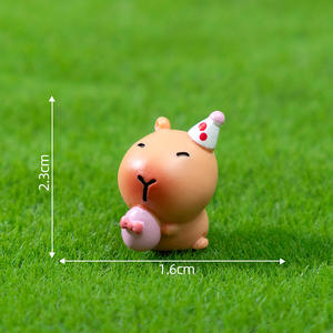 Miniatures de Capybara pour la décoration de Pâques, mini-animaux en résine, figurines de capybara pour la décoration de jardin féerique, paysage de mousse, décorations de <span class=keywords><strong>bricolage</strong></span> - Product Image 6