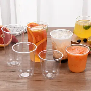 Disposable PET Transparent Plastic Dome Cup Sip Lid Cover