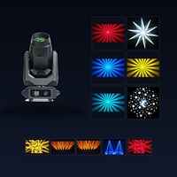 Maite Nouveau projecteur à tête mobile 3-en-1 380W BSW, contrôle DMX512, RGBW 8000K, éclairage de scène suspendu pour DJ, discothèque, fête, concert