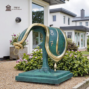 Decoración al aire libre personalizado exquisito metal fundido antiguo <span class=keywords><strong>Dali</strong></span> reloj <span class=keywords><strong>escultura</strong></span> <span class=keywords><strong>de</strong></span> bronce para la venta - Product Image 1
