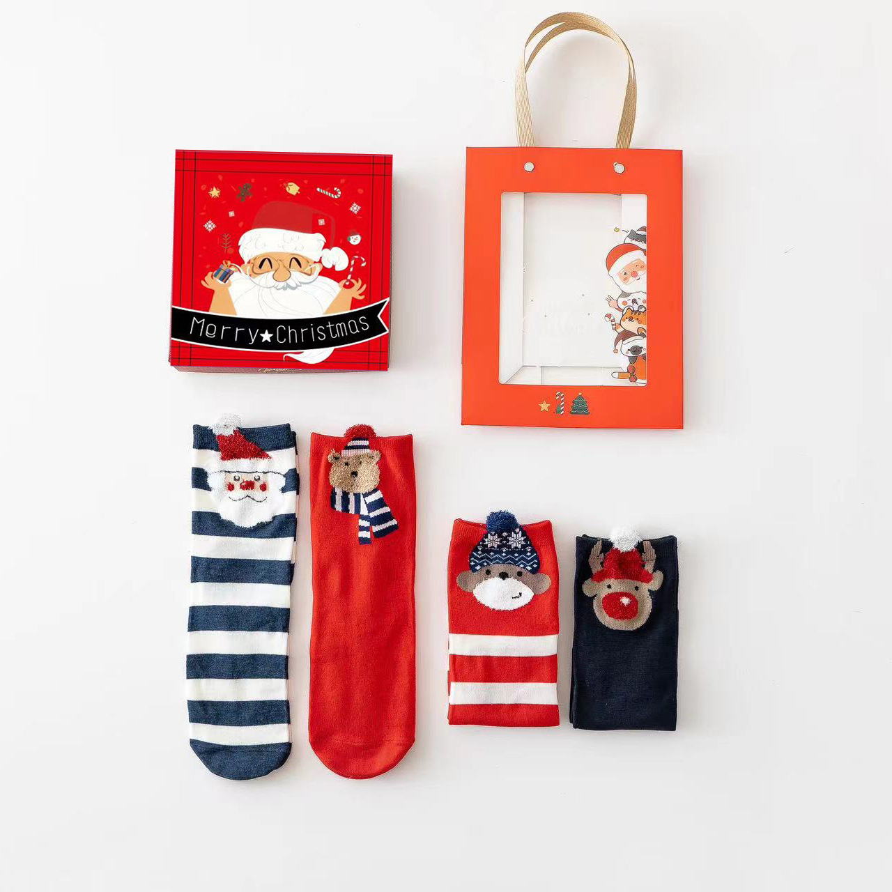 Red Snow Man C 1 boîte contient 4 paires