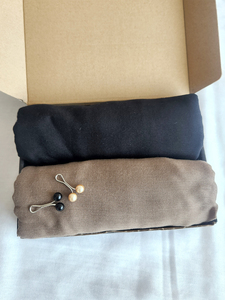 2 Pcs/ <strong>Gift</strong> Box Cotton Scarf Matching Muslim Plain Color Modal <strong>Hijab</strong> Rayon Cotton Shawls Box <strong>Set</strong> for Women - Product Image 2