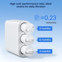 Purificateur d'eau UF domestique pour les familles avec bébés et petites cuisines, système d'ultrafiltration avec robinet, sans source d'alimentation